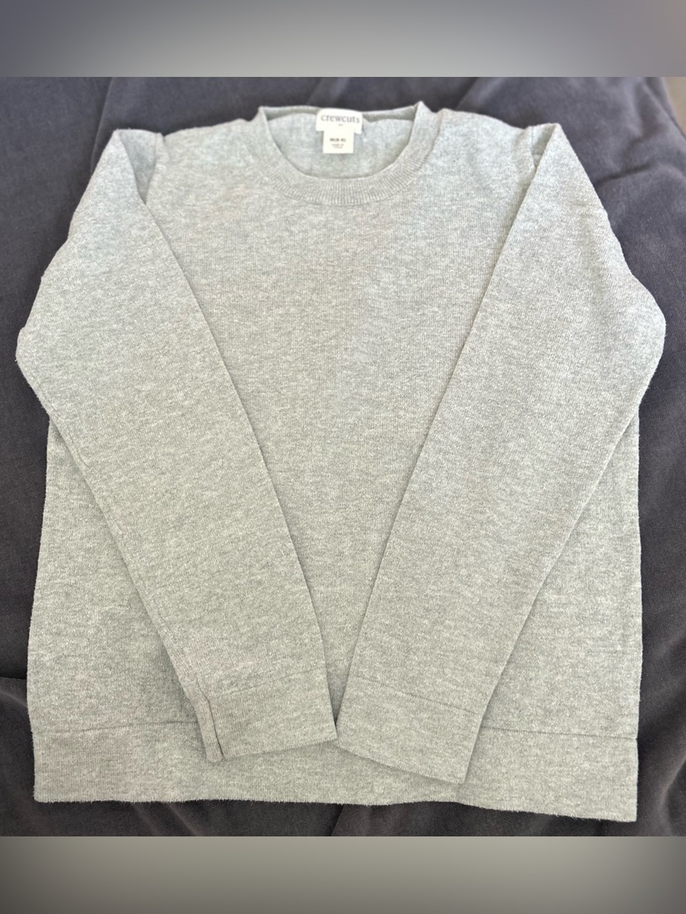 Crewcuts Light Heather Gray Crewneck Sweater
